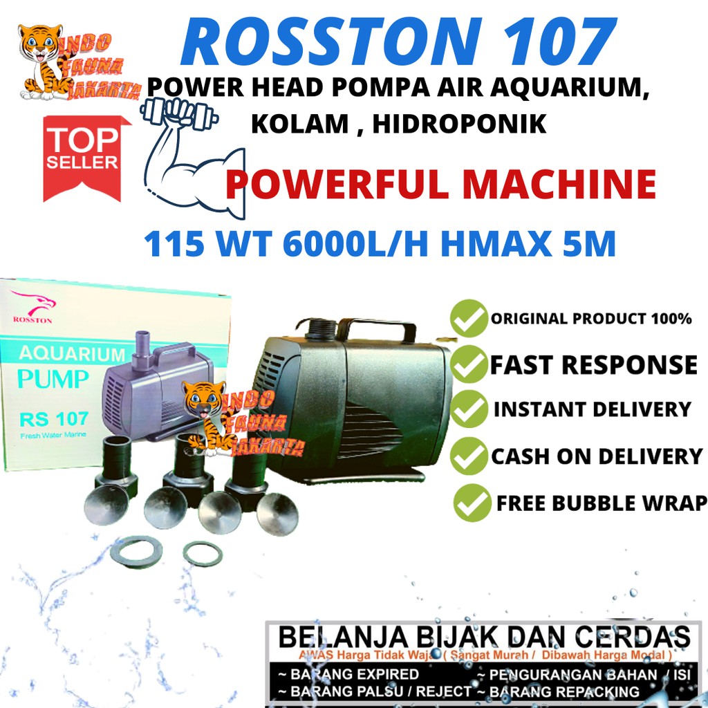 Jual Promo Power Head Pompa Air Rosston 107yamano 107 Aquarium