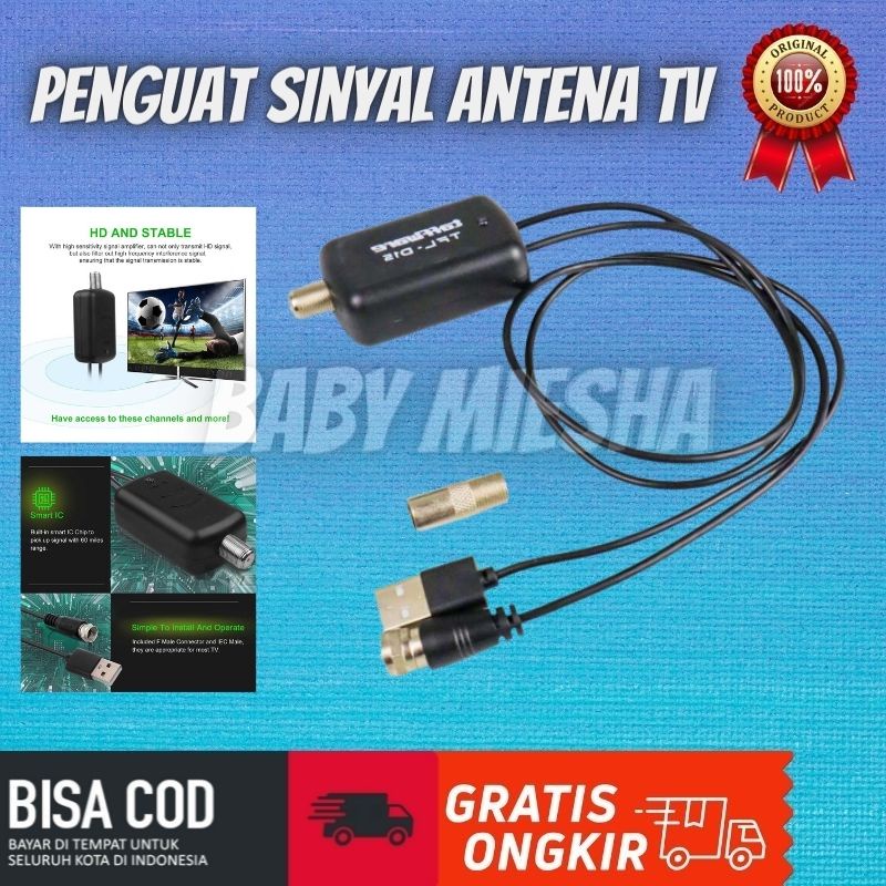 Jual Taffware Penguat Sinyal Antena Tv Amplifier Booster Dvb T Tfl