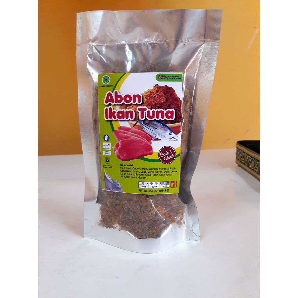 Jual Abon Ikan Tuna Bunda Atirah Gram Asli Padang Shopee Indonesia