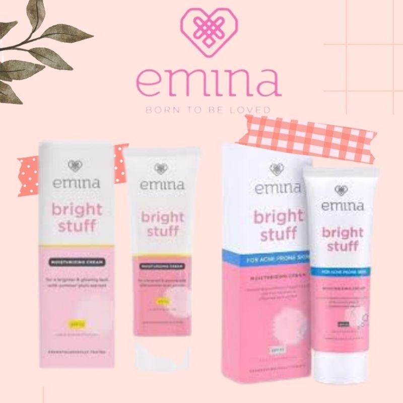 Jual Emina Bright Stuff Moisturizing Cream Ml For Acne Prone Skin