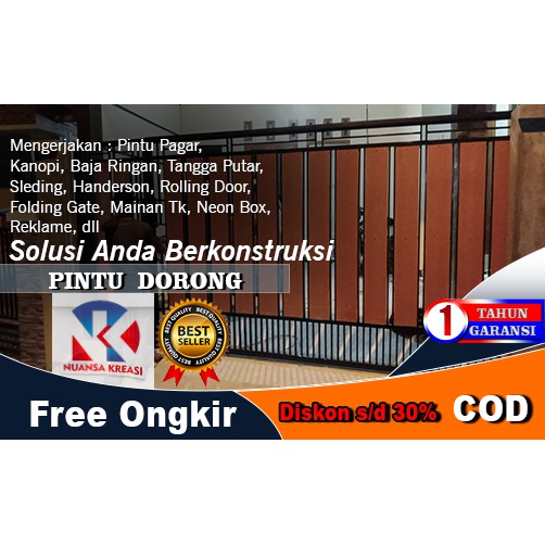 Jual Pintu Pagar Minimalis Pintu Motif Kayu Pintu Grc Pintu Besi Pintu