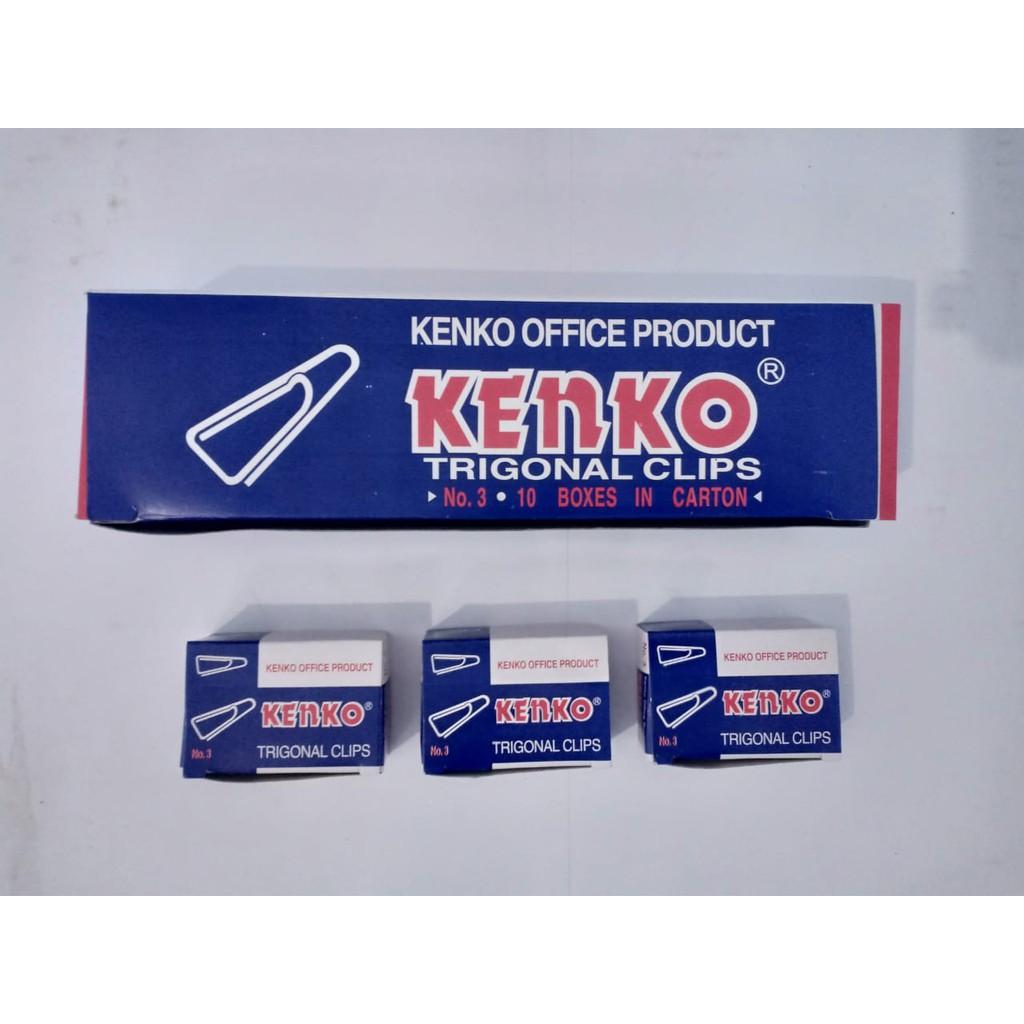 Jual Paper Clip Trigonal Clip Kenko No Shopee Indonesia