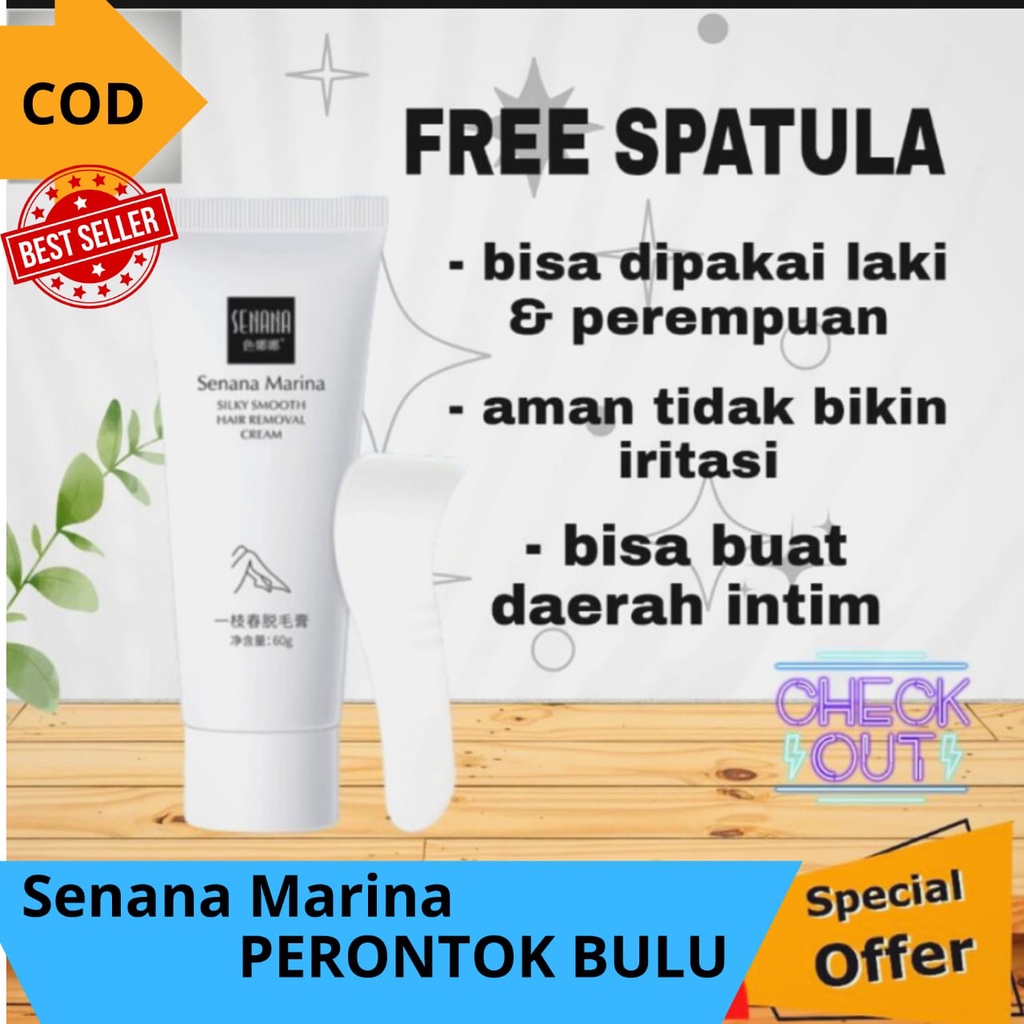 Jual Senana Marina Hair Removal Cream Krim Penghilang Perontok Bulu