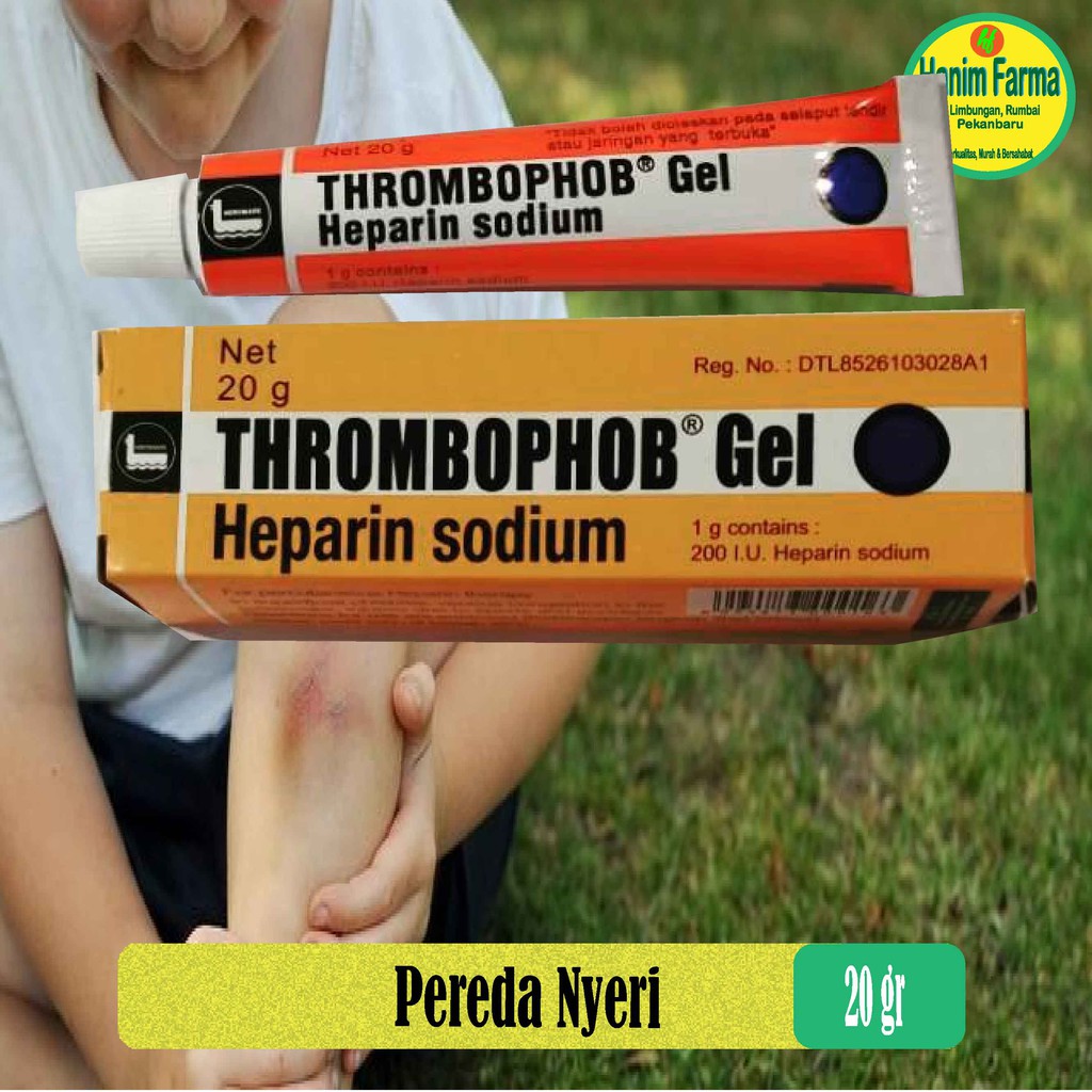 Jual Thrombophob Gel Heparin Sodium Tube Isi 20gr Shopee Indonesia