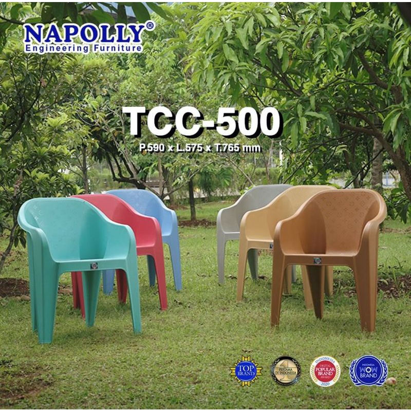 Jual Kursi Santai Teras Tegak Napolly TCC500 SISA WARNA COKLAT MUDA