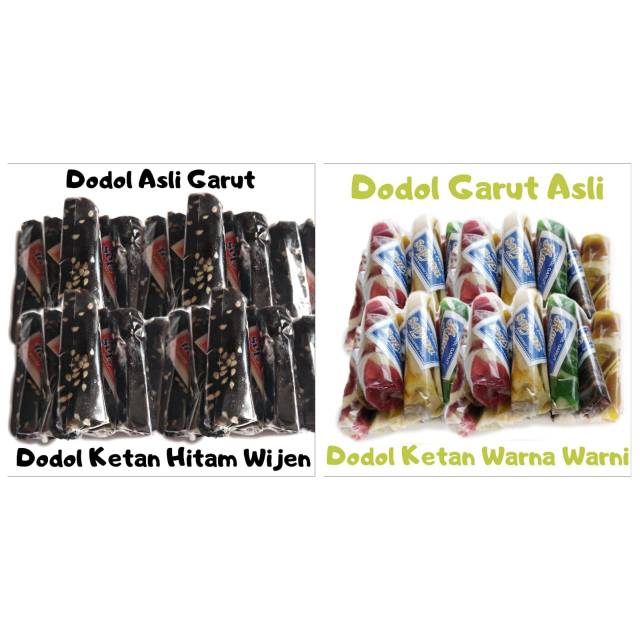 Jual Dodol Garut Gr Mix Ketan Hitam Wijen Dan Ketan Warnawarni