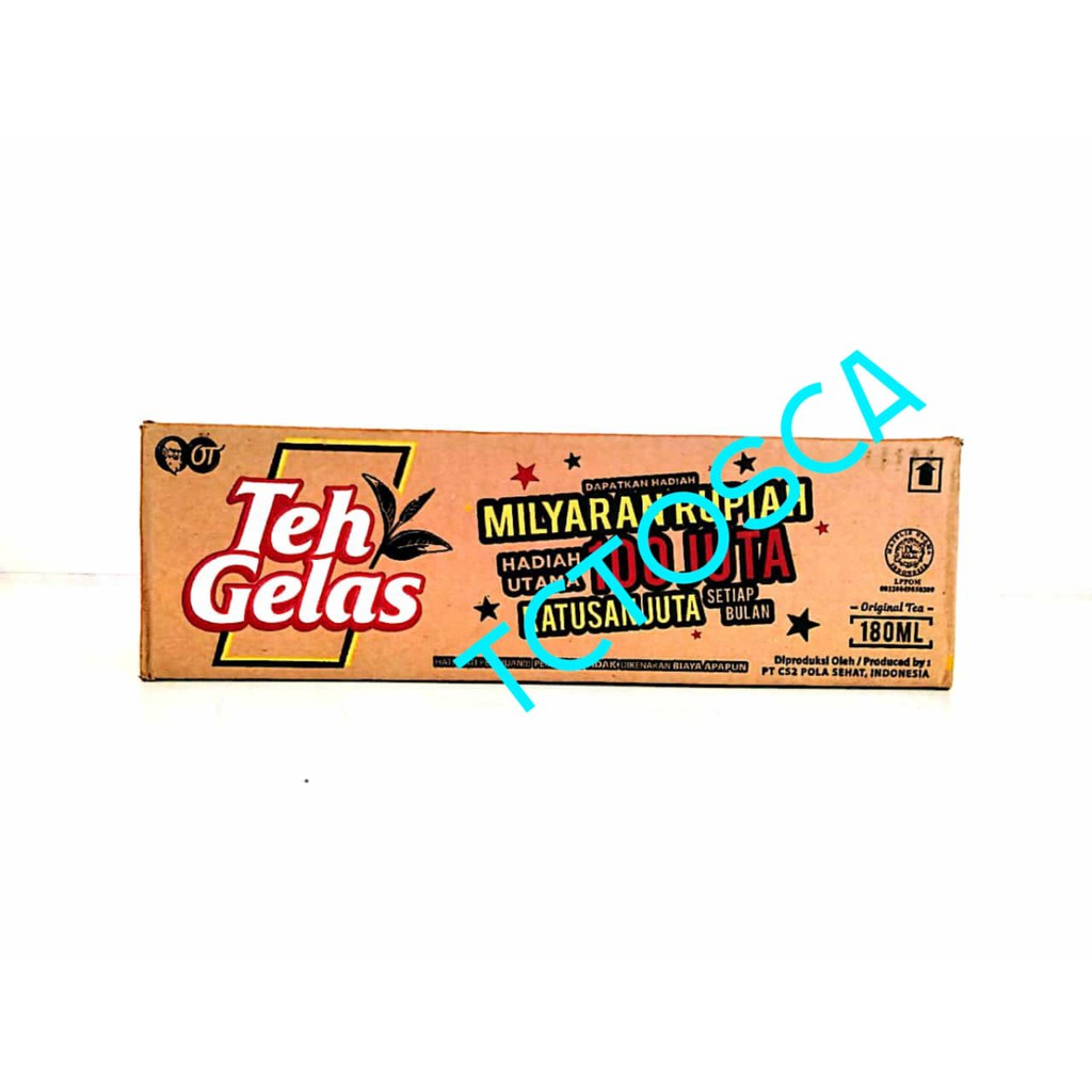 Teh Gelas 180mL 1 Dus Isi 24 Gelas Shopee Indonesia