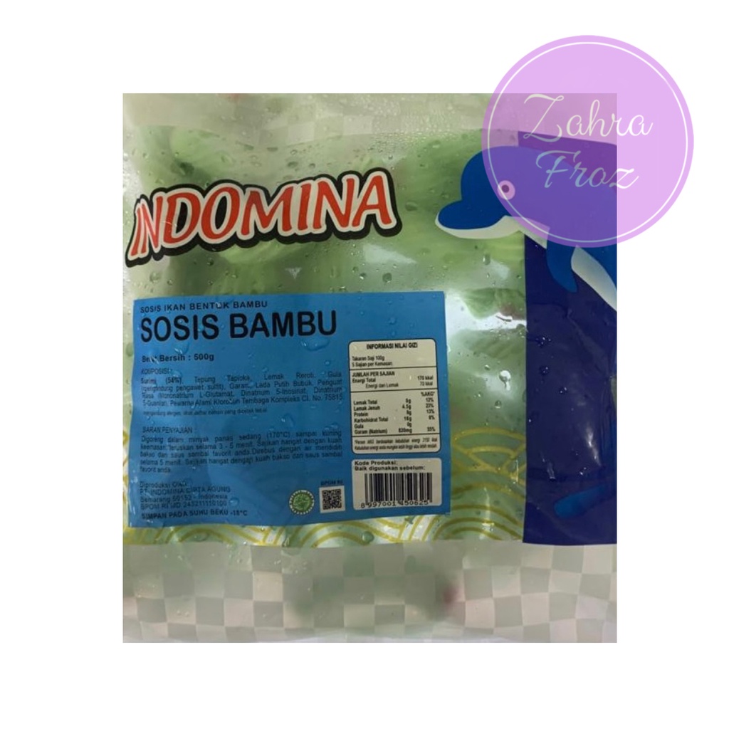 Jual INDOMINA SOSIS BAMBU 500 GR Shopee Indonesia