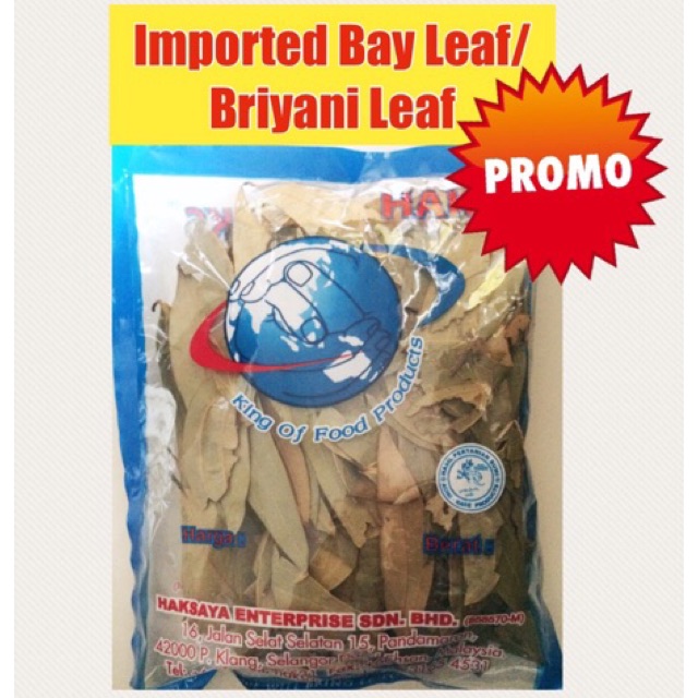 Jual Imported Bay Leaf Briyani Leaf Daun Bay Import Nett G Shopee