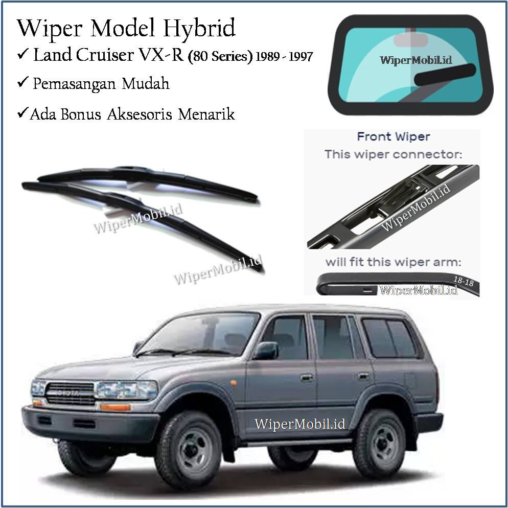 Jual Wiper Kaca Mobil Toyota Land Cruiser Vxr Seri