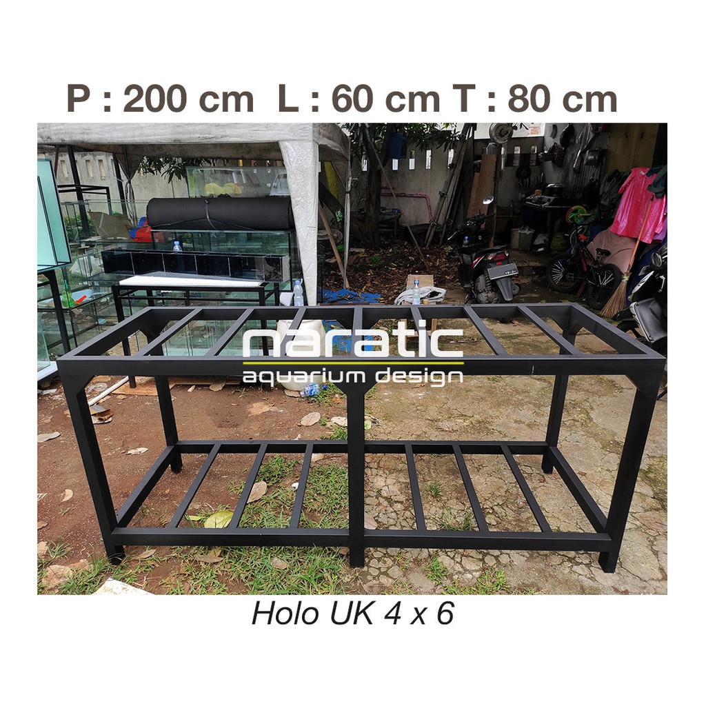 Jual RAK AQUARIUM BESI HOLO 4x6 200 X 60 X 80 CM Indonesia Shopee Indonesia