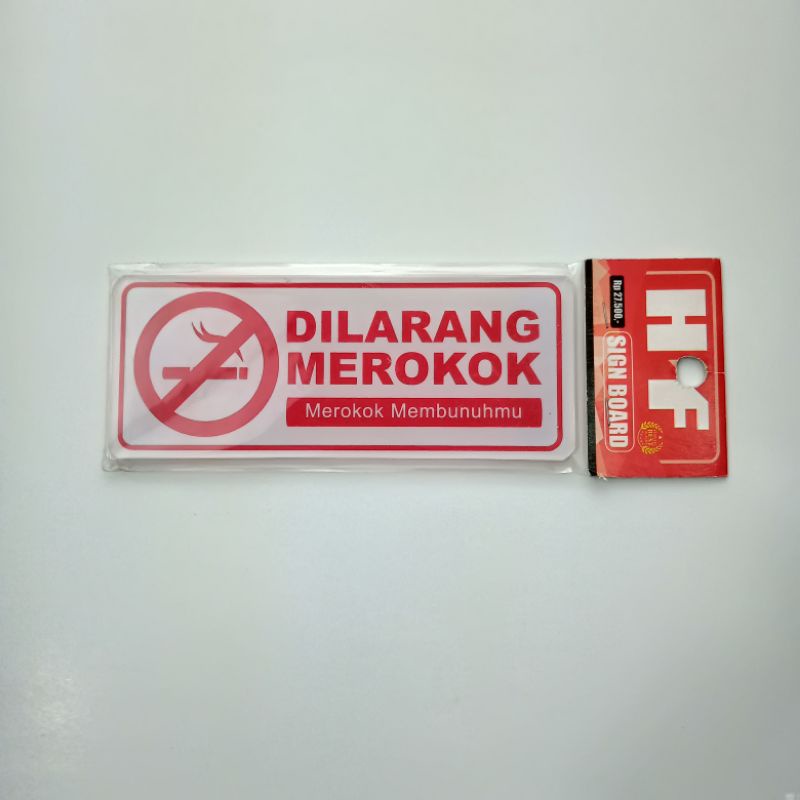 Jual Sign Board DILARANG MEROKOK Bahan Akrilik Shopee Indonesia