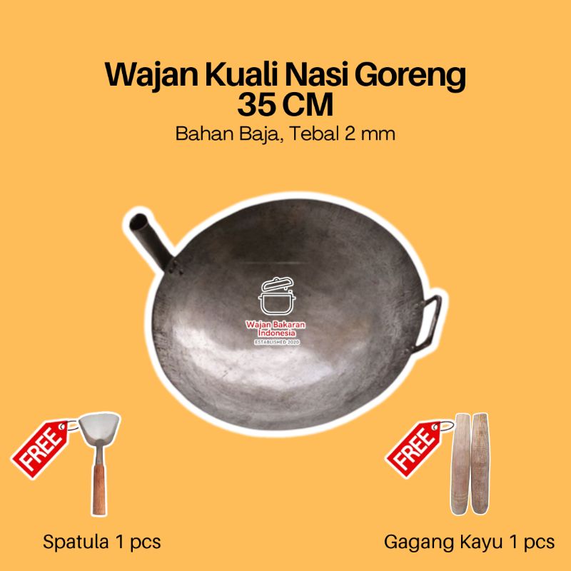 Jual Wajan Nasi Goreng Cm Wajan Baja Cm Wajan Gorengan