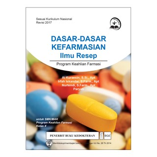 Jual EGC BUKU SMK KESEHATAN Dasar Dasar Kefarmasian Ilmu Resep SMK