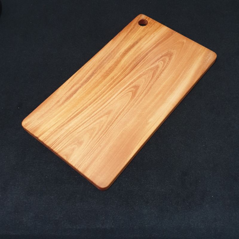 Jual KUKEI Talenan Kayu Besar 45cm X 25cm Papan Telenan Utuh Tanpa