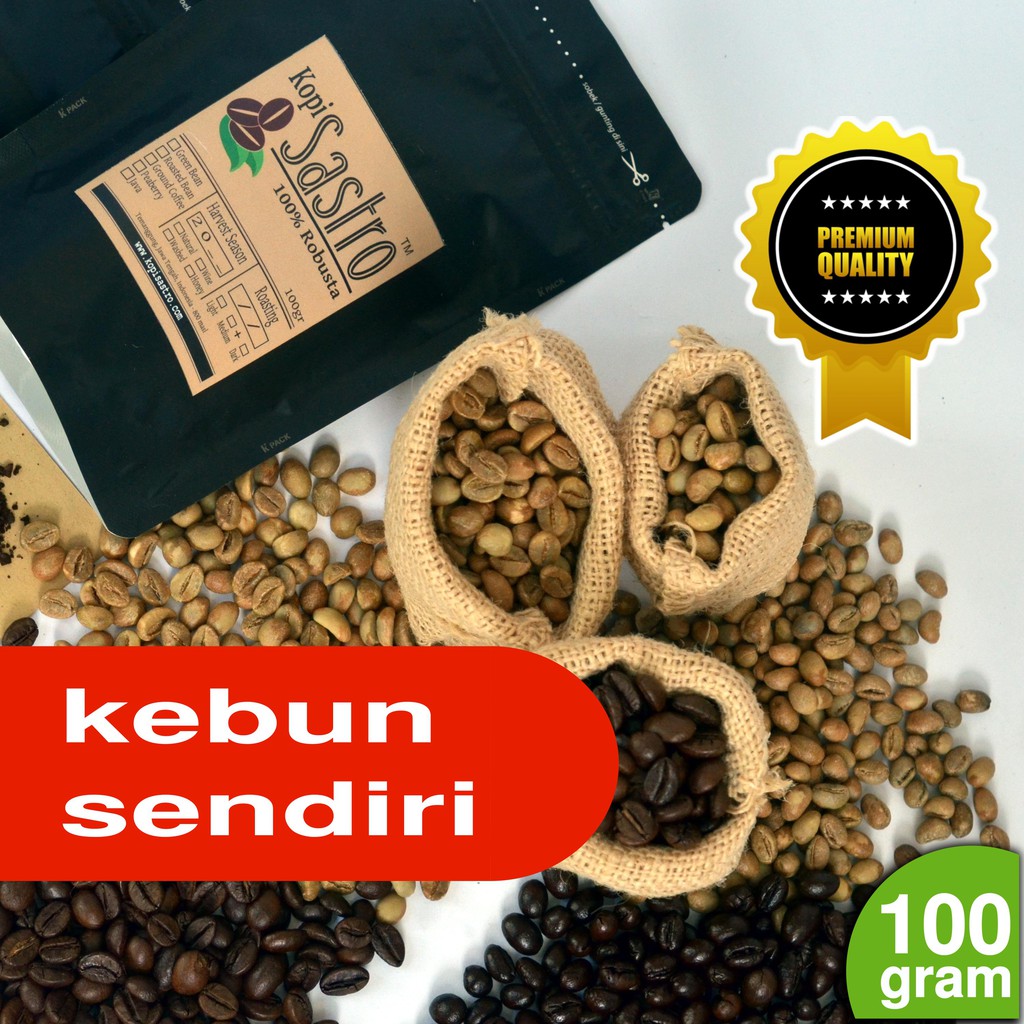 Jual Kopi Robusta Peaberry Lanang Temanggung Kopi Sastro 100gr Shopee