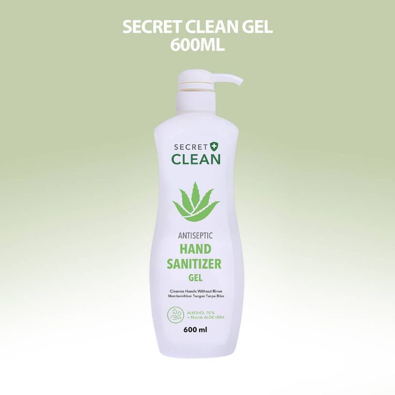 Jual SECRET CLEAN ANTISEPTIC HAND SANITIZER LIQUID GEL 600ml Shopee