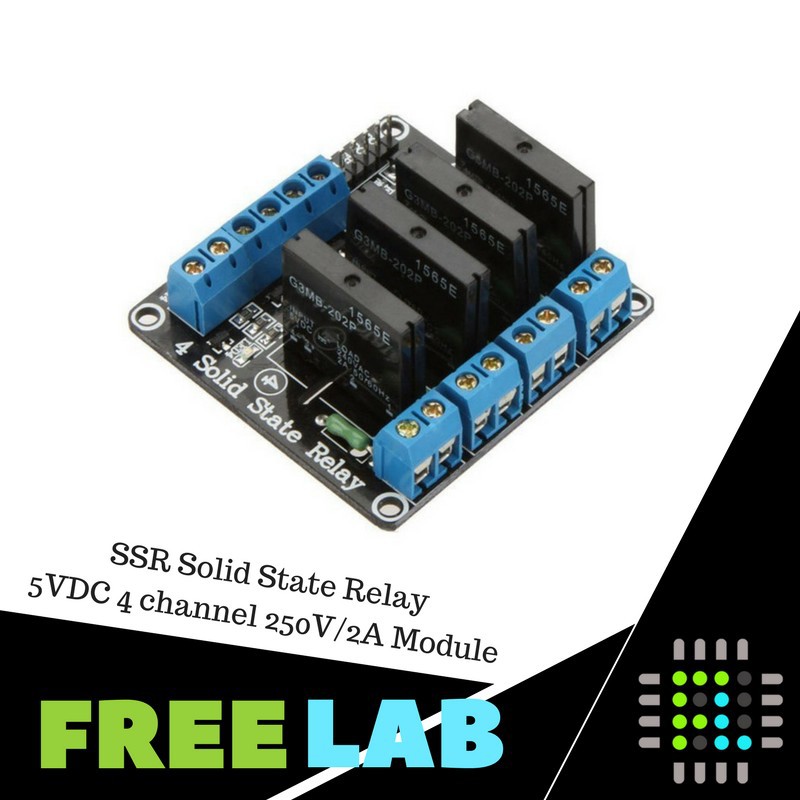 Jual Ssr Solid State Relay Module Channel V Dc Untuk Arduino