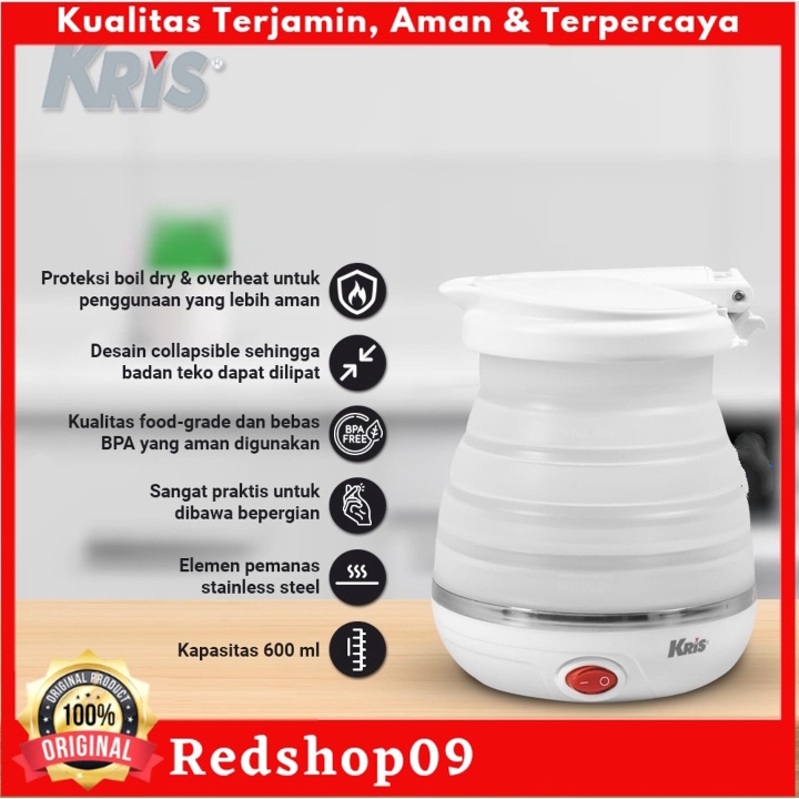 Jual Kris Teko Listrik Portabel Ml Travel Water Kettle Water