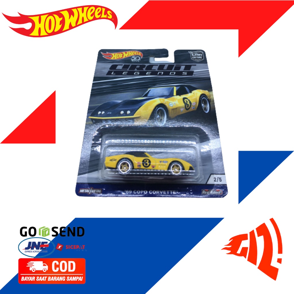 Jual Hot Wheels 69 Copo Corvette Circuit Legends Car Culture Hotwheels