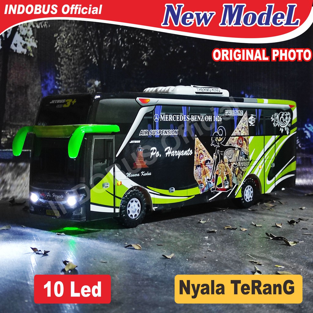 Jual Indobus Miniatur Bus Bis Haryanto Jetbus Livery Wayang Gunungan