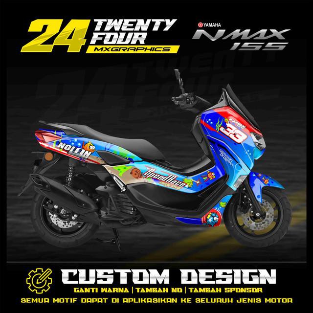 Jual Decal Nmax 2020 Full Body Striping Nmax 155 Custom Terbaru