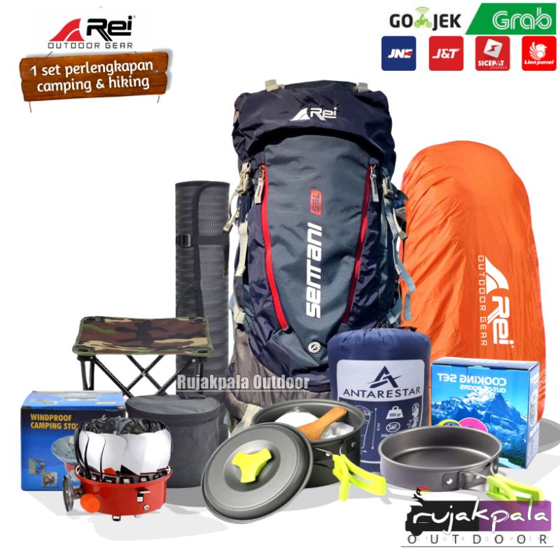 Jual Paket Mendaki Carrier Arei Sentani L Paket Camping Full Set