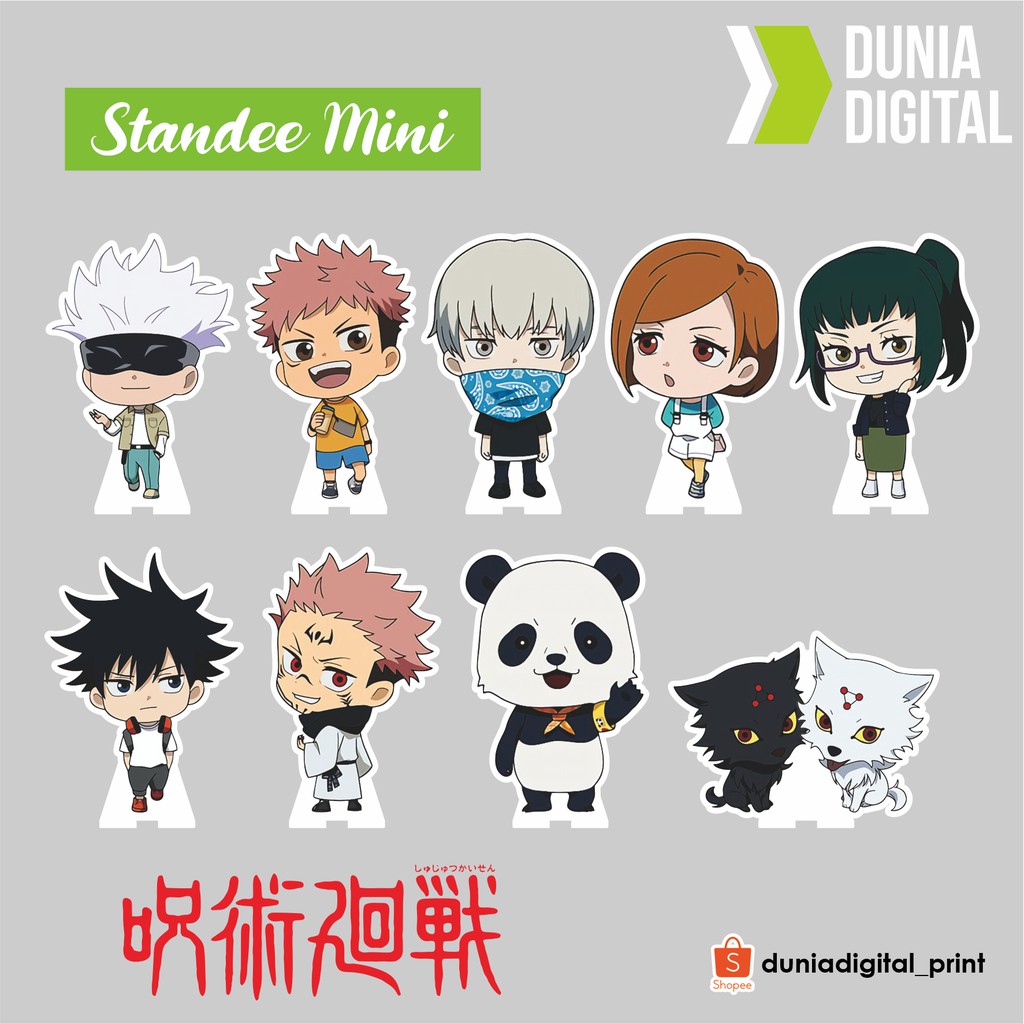 Jujutsu Kaisen Standee Akrilik Chibi Shopee Indonesia