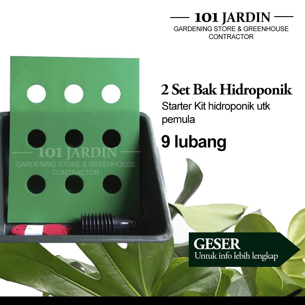 Jual Paket 2 Set Bak Netpot Sumbu Starter Kit Hidroponik HEMAT Set A