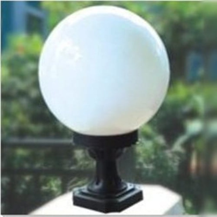 Jual Lampu Taman Bulat Putih Susu Fitting E Size Diameter Cm Murah