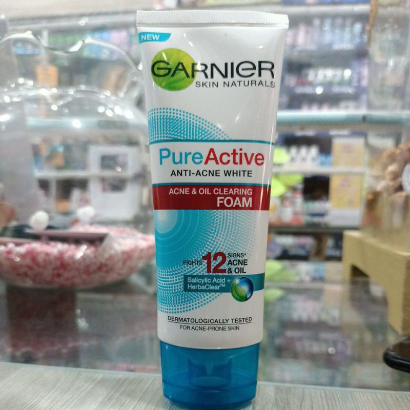 Jual Garnier Skin Naturals Pure Active Anti Acne White Foam Ml