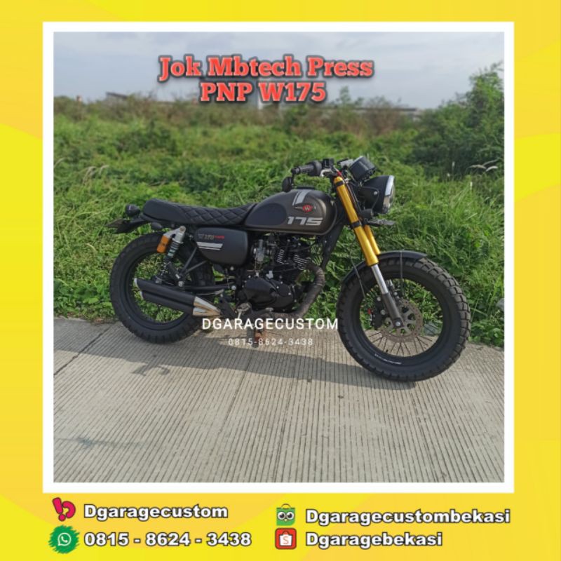 Jual Jok W175 Kulit Mbtech Wajik PNP Kawasaki W175 Motif Diamond Wajik