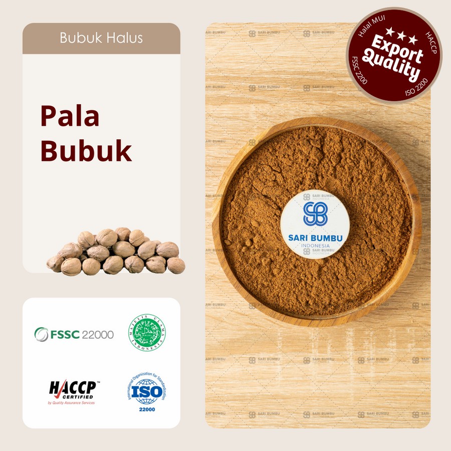 Jual Pala Bubuk Nutmeg Powder Shopee Indonesia