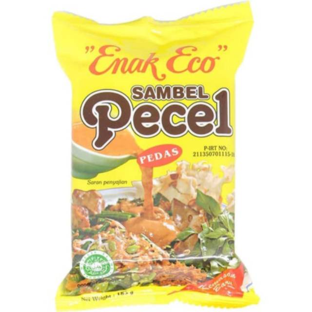 Jual Enak Eco Sambal Pecel Pedas Gr Indonesia Shopee Indonesia