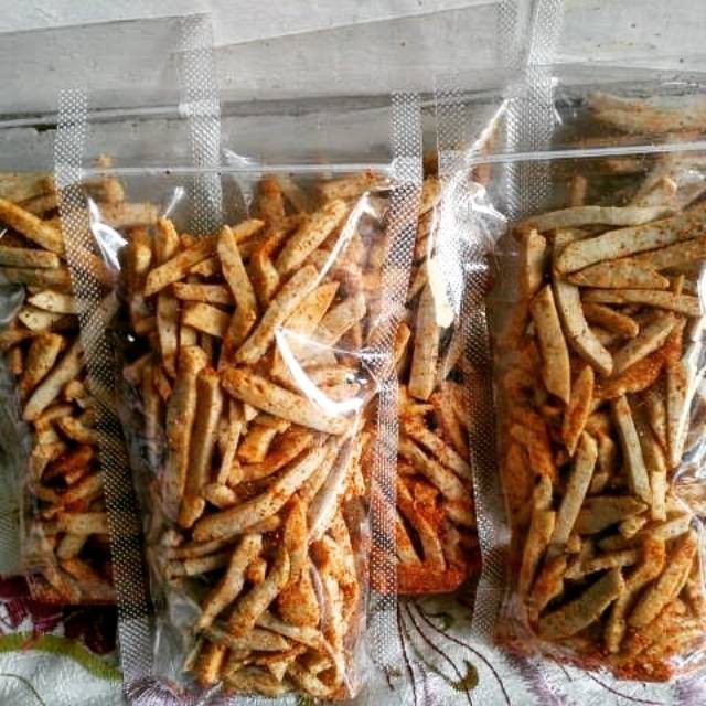 Jual Basreng Stick 50 100 Gram Khas Kuta Bali Pedas Daun Jeruk