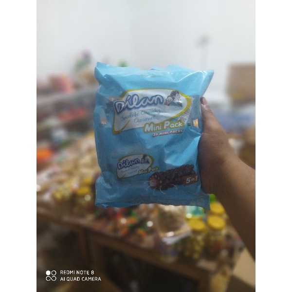 Jual Promo DILAN Chocolate Crunchy Caramel Bags Isi 25 Minipack