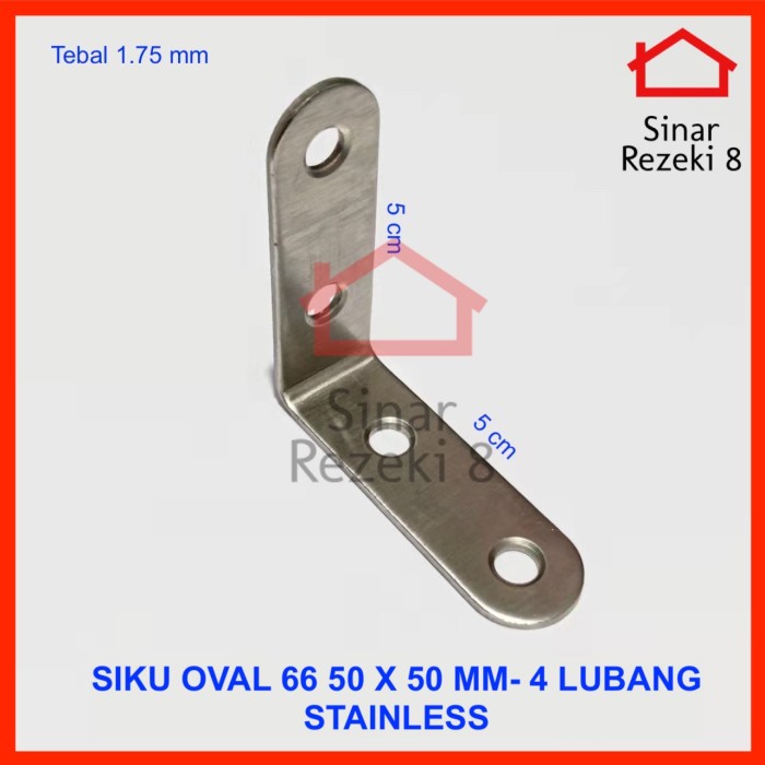 Jual Siku L Oval X Mm Stainless Rak Penyangga Kayu Plat