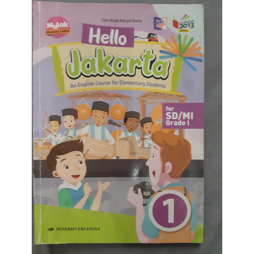 Jual Buku Hello Jakarta Kelas 1 SD MI Original Penerbit Erlangga