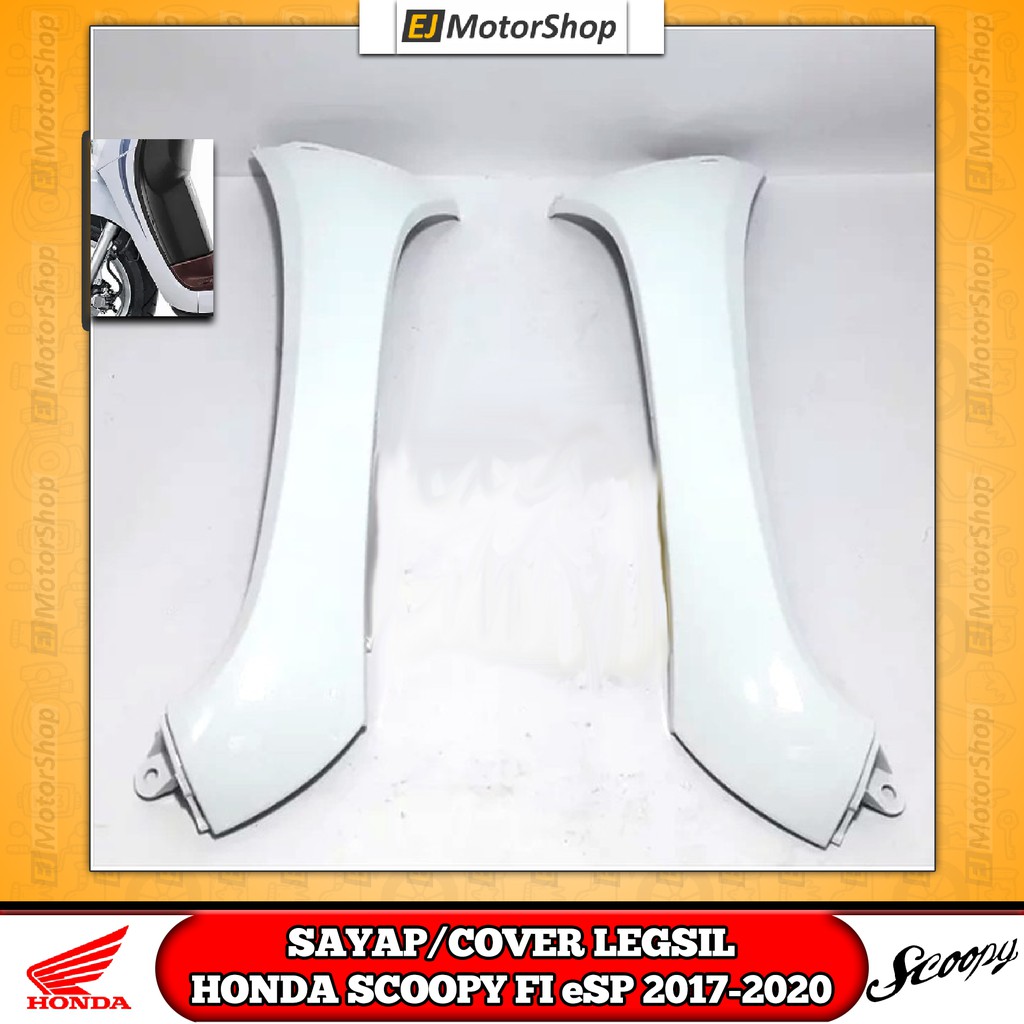 Jual Cover Sayap Samping Kanan Kiri Honda Scoopy ESP Putih 2017 2020