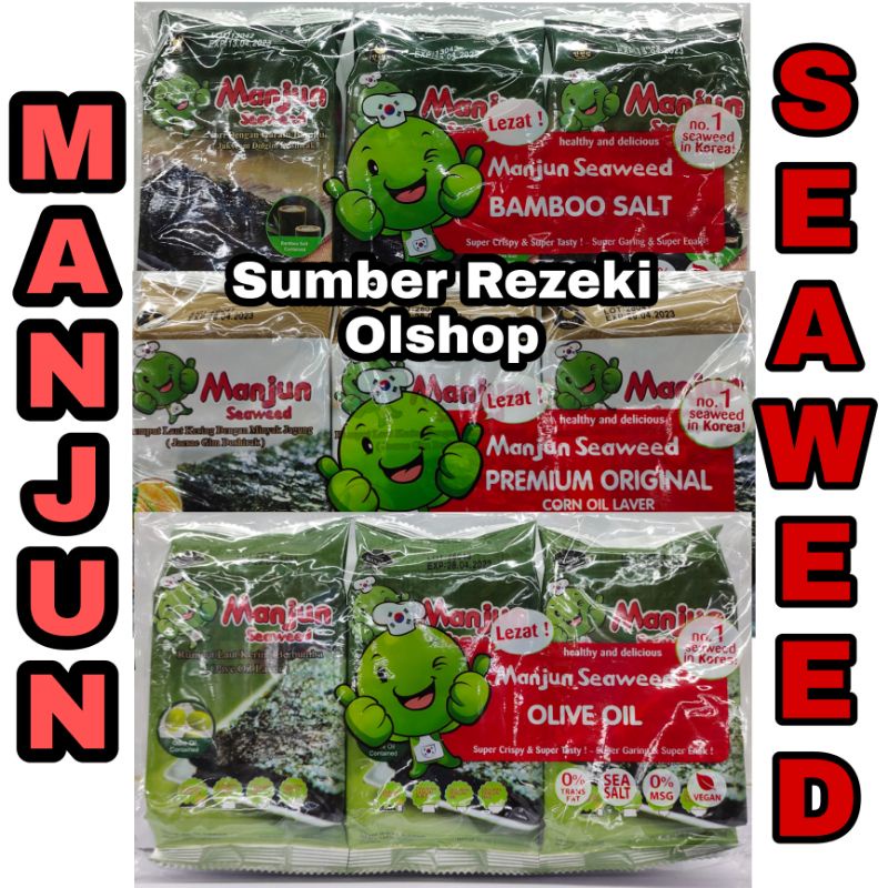 Jual Manjun Seaweed Nori X Gr Manjun Rumput Laut Shopee Indonesia