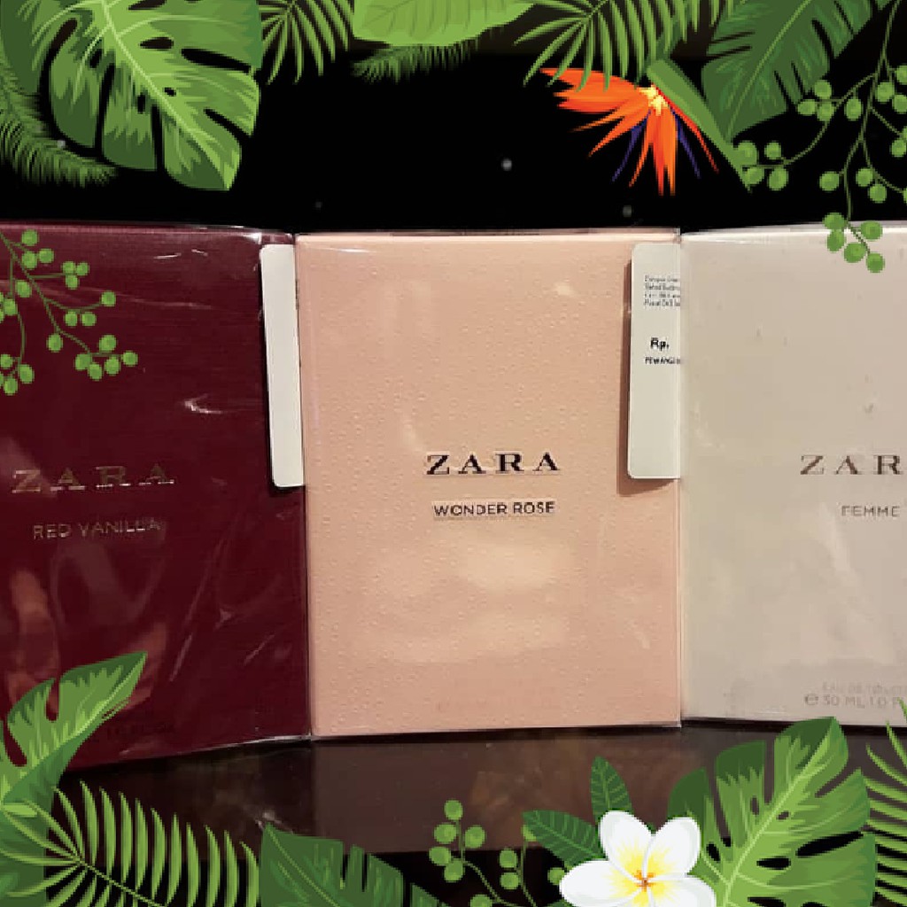 Jual Parfum Zara Original Red Vanilla Or Wonder Rose Or Femme EDT 100