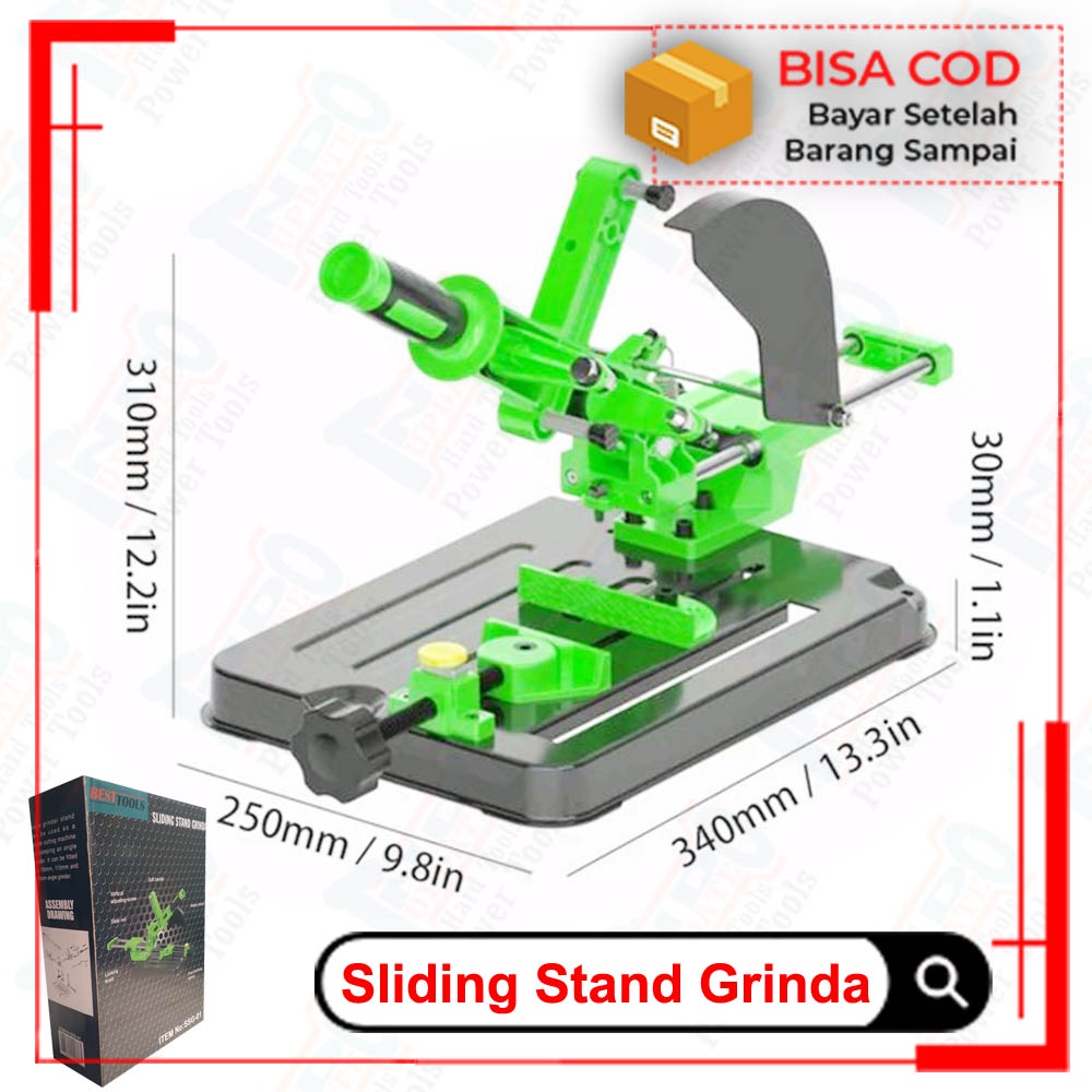 Jual Stand Dudukan Gerinda Tangan Menjadi Mesin Cut Off Angle Grinder