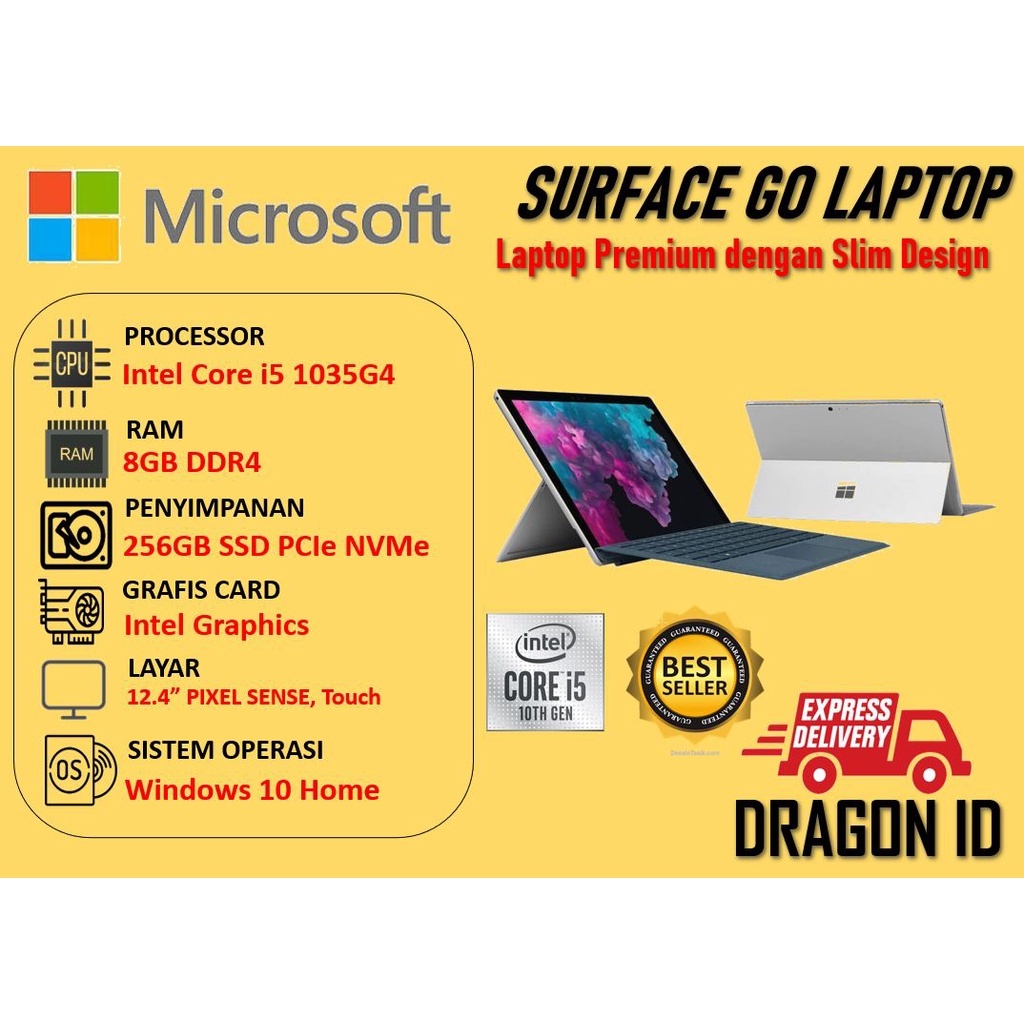 Jual MICROSOFT SURFACE PRO 7 I5 1035G4 8GB 256GB TOUCH WINDOWS 10 HOME