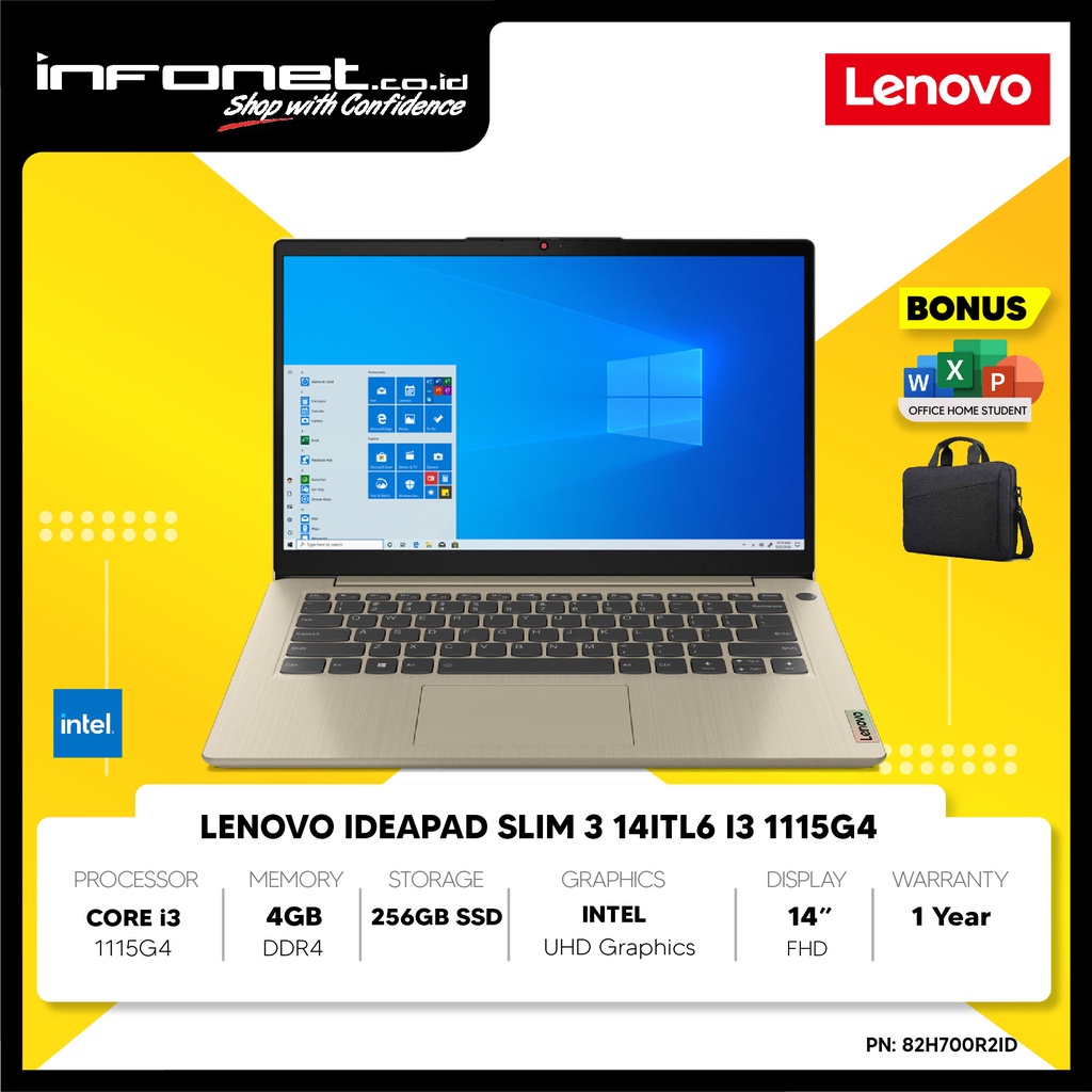 Jual Lenovo Ideapad Slim Itl I G Gb Gb Ssd Integrated