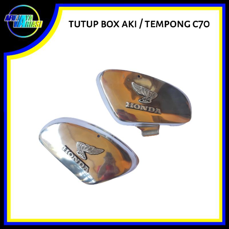 Tutup Aki Box Aki Tempong Tepong Cover Accu Honda C Alumunium