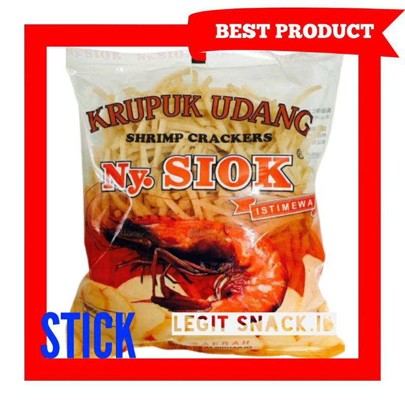 Jual Kerupuk Udang Mentah Ny Siok Stik Krupuk NySiok Stick Udang