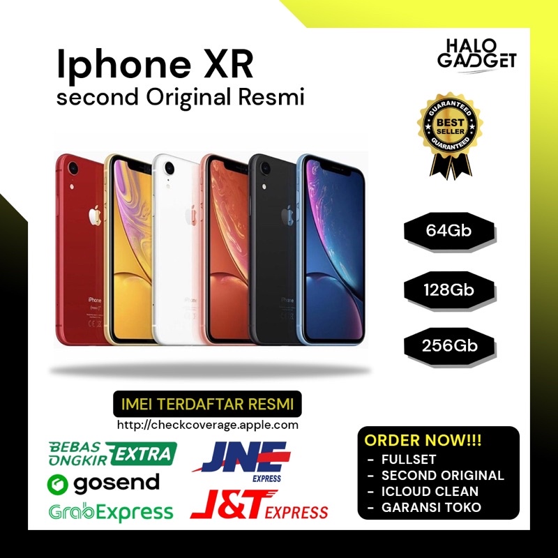 Jual Apple IPhone XR Second IPhone XR 256GB 128GB 64GB SECOND Original