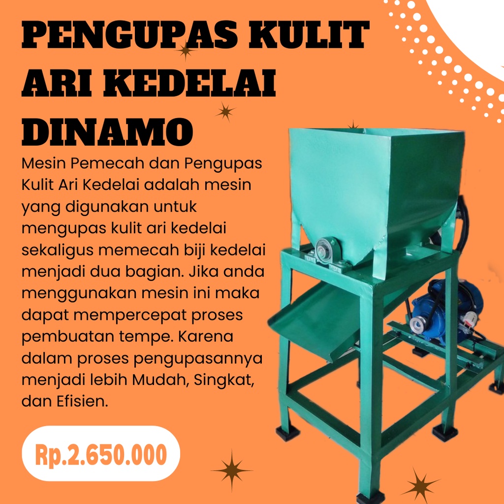 Jual Mesin Pemecah Dan Pengupas Kulit Ari Kedelai Shopee Indonesia