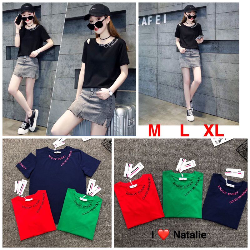 Jual Kaos Natalie Enjoy Shopee Indonesia