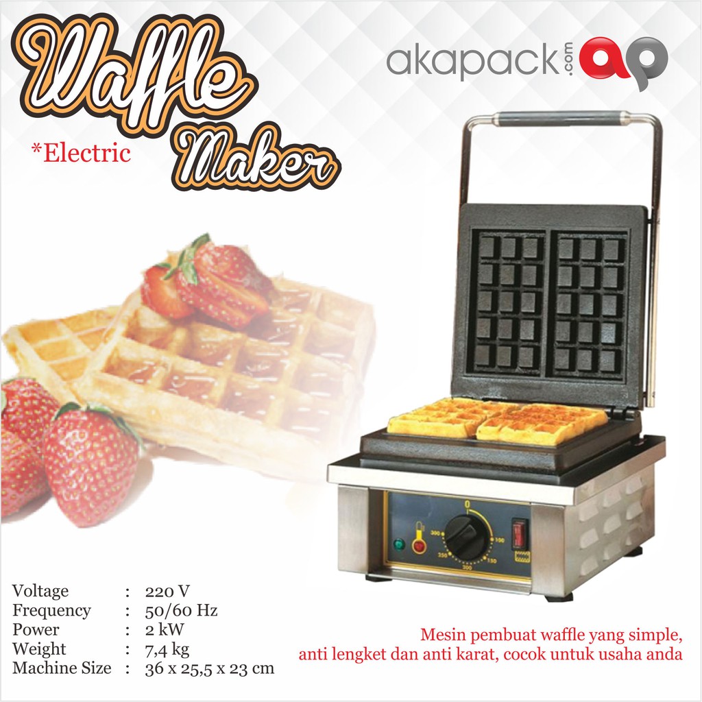 Mesin Waffle Waffle Machine Waffle Maker Mesin Waffle Listrik